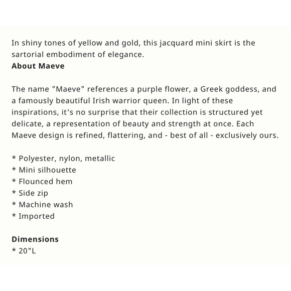 Anthropologie Maeve Faye Flounced Jacquard Mini Skirt NWT Size 16 (XL) - Picture 13 of 14